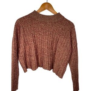 Madewell | Cropped Burnt Orange wool sweater